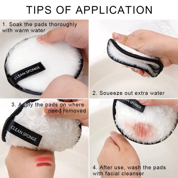 3pk Reusable Makeup Remover Pads