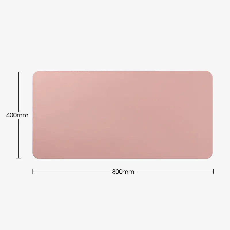 Two-Tone Vegan Leather Desk Mat