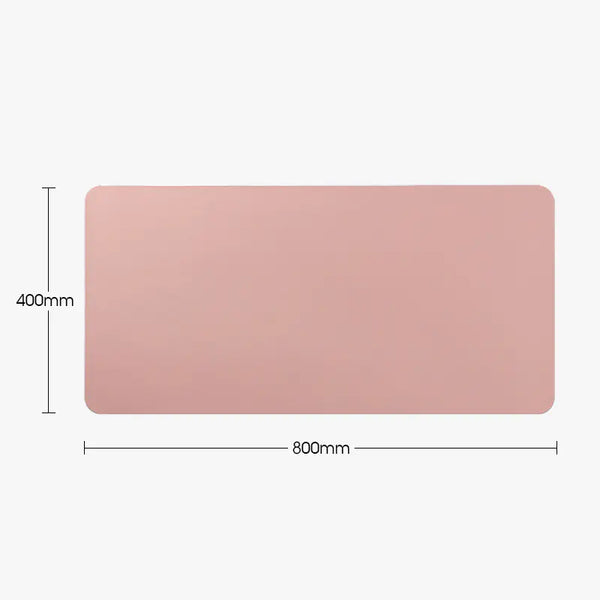Two-Tone Vegan Leather Desk Mat