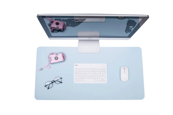 Two-Tone Vegan Leather Desk Mat