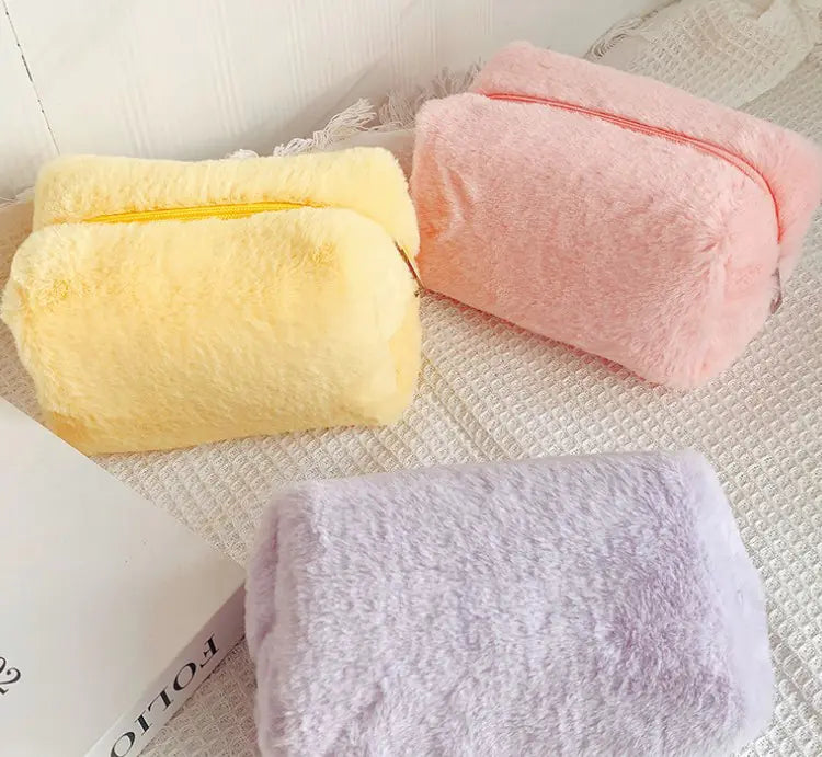 Plush Cosmetic Travel Bag