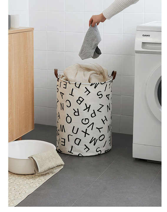 Hippo Canvas Laundry Storage Basket