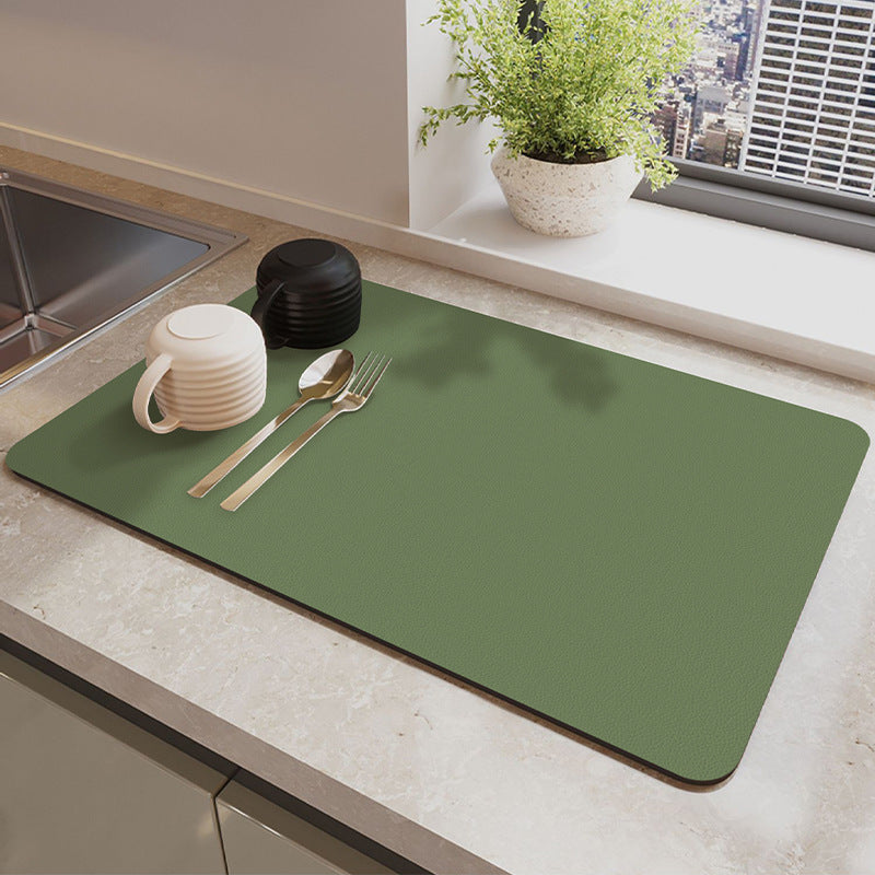 40x60cm Green Quick-Dry Kitchen Mat