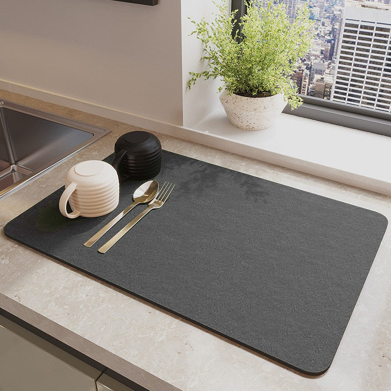 40x60cm Dark Grey Quick-Dry Kitchen Mat