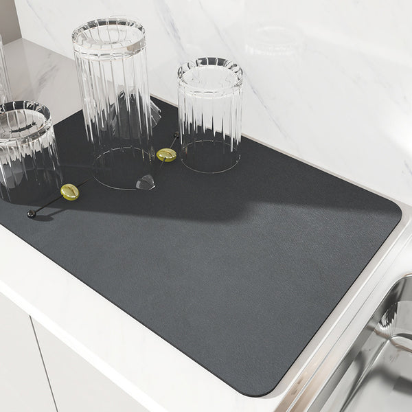 2 pk 30x40cm Dark Gray Absorbent Kitchen Drying Mat