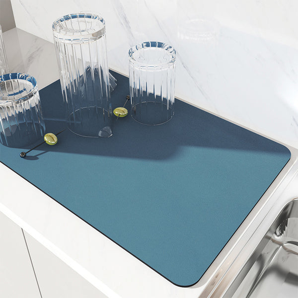 40x50cm Blue Absorbent Kitchen Drying Mat
