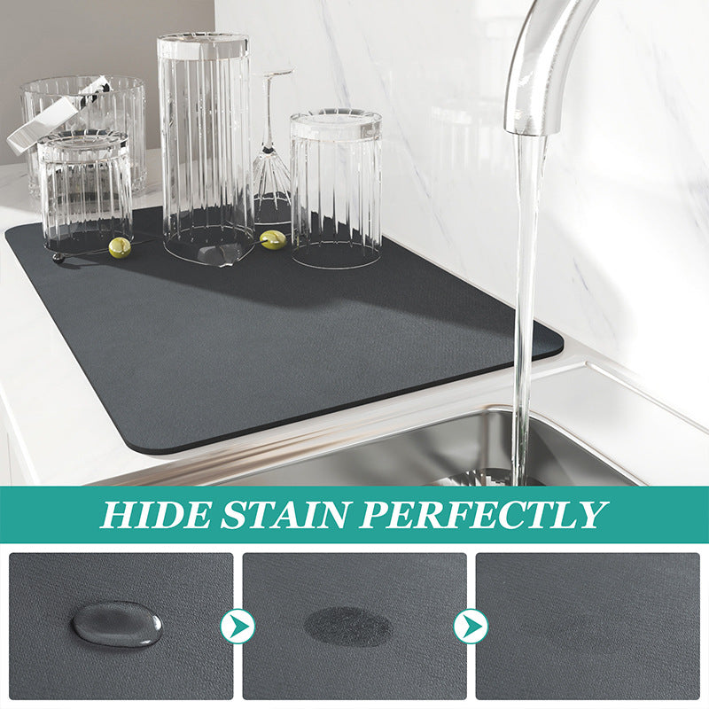 50x60cm Blue Absorbent Kitchen Drying Mat
