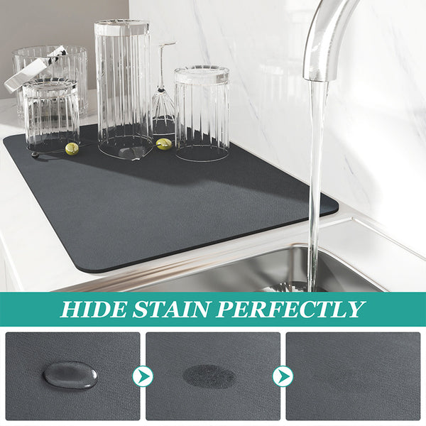 50x60cm Blue Absorbent Kitchen Drying Mat