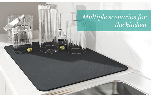 50x60cm Blue Absorbent Kitchen Drying Mat