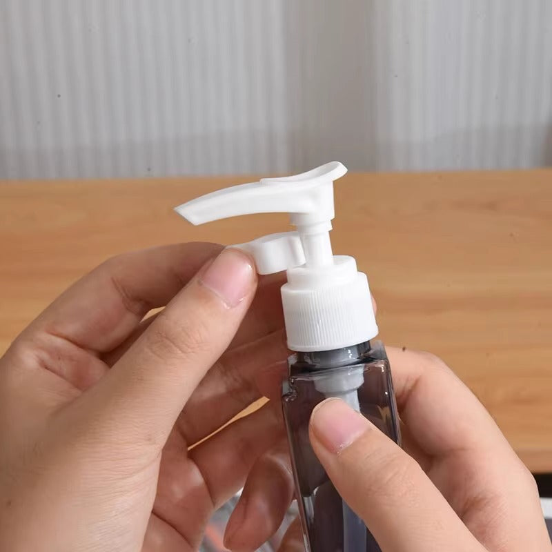 Green 2-Piece 4-in-1 Leakproof Travel Dispenser Set (Square)