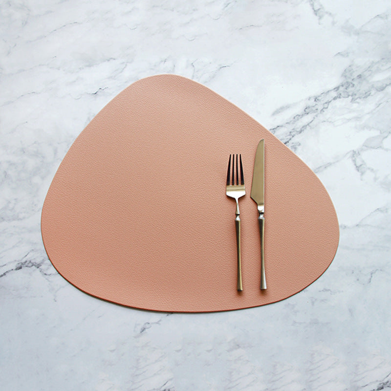 Set of 4 Pink Vegan Leather Placemats